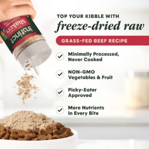 Alternative view of Instinct Raw Boost Shakers Grass-Fed Beef Freeze-Dried Dog Food Topper, 5.5oz