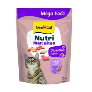 GimCat Nutri Malt Bites Digestion Support Cat Treats, 425g