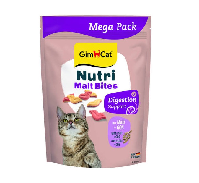 GimCat Nutri Malt Bites Digestion Support Cat Treats, 425g